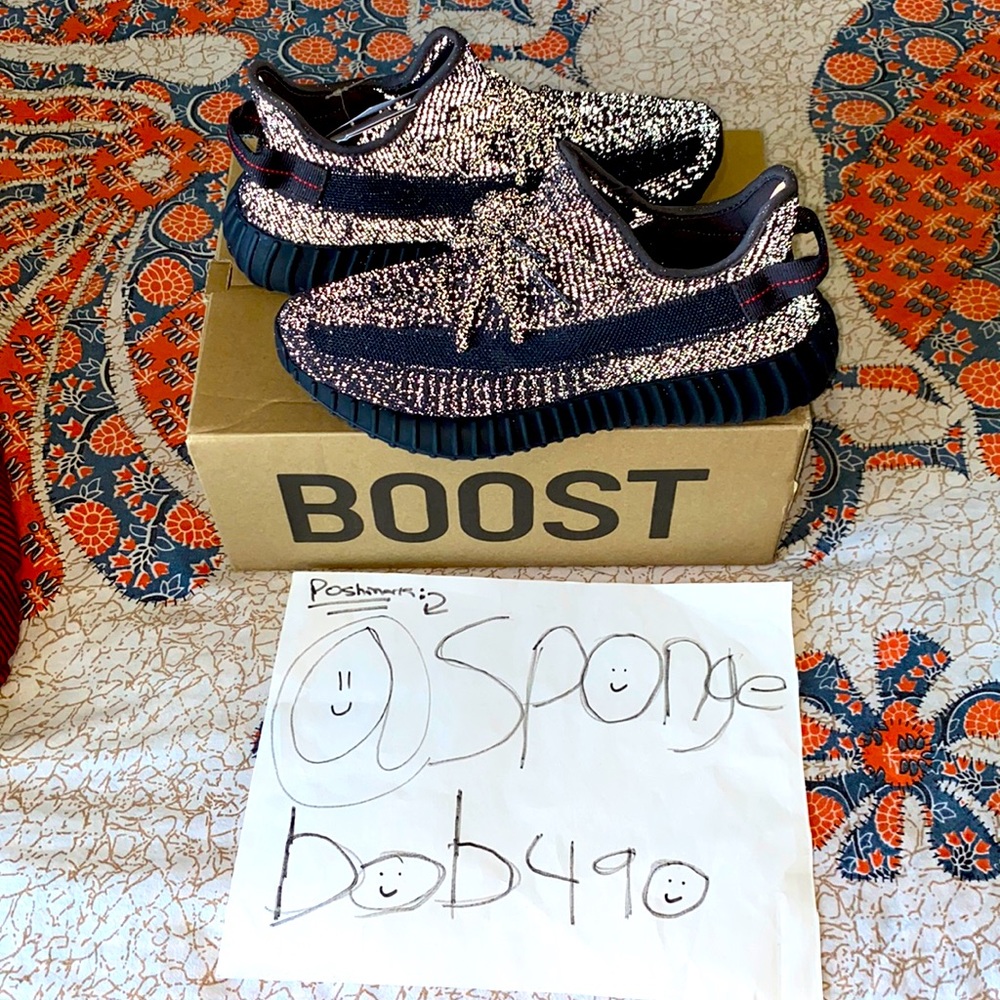 YEEZY BOOST 350 V2 “ STATIC BLACK REFLECTIVE “ 🔥